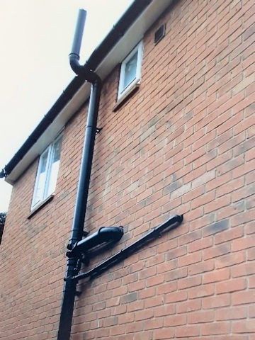 drainpipes and gutters